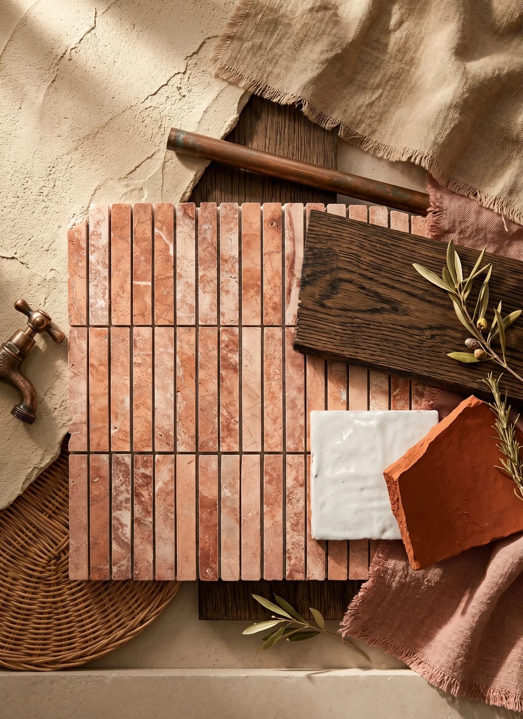 Red travertine kit kat tegels in je interieur: warme, mediterrane sfeer