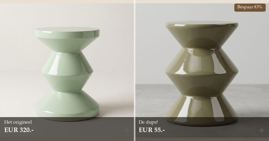 Pols Potten Zig Zag kruk dupe